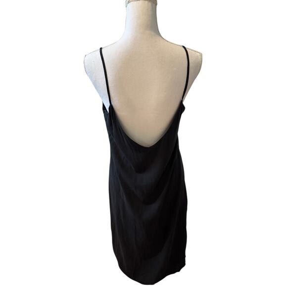Cloth & Stone High Low Slip Dress Black S - Picture 4 of 6
